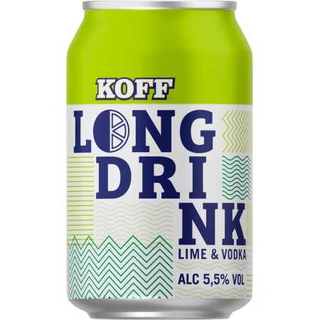 Koff Lime & Vodka Long Drink- 7,92 l- (24x0,33 l)