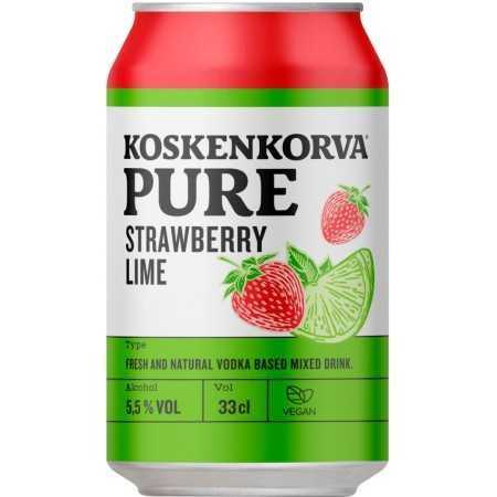 Koskenkorva Pure Strawberry Lime 5.5% - (24x0.33L)