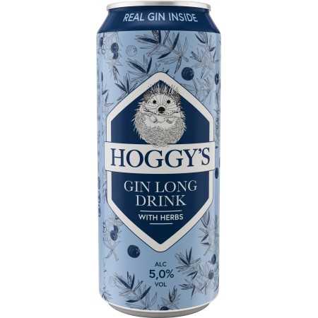 Hoggys Real Gin Long Drink & Herbs 5.0% - 24x 0.5L