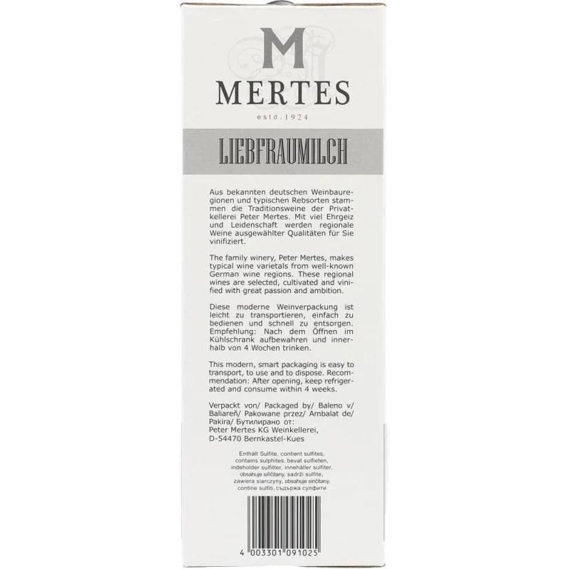 Peter Mertes Liebfraumilch 9,5% 3L - Image 2